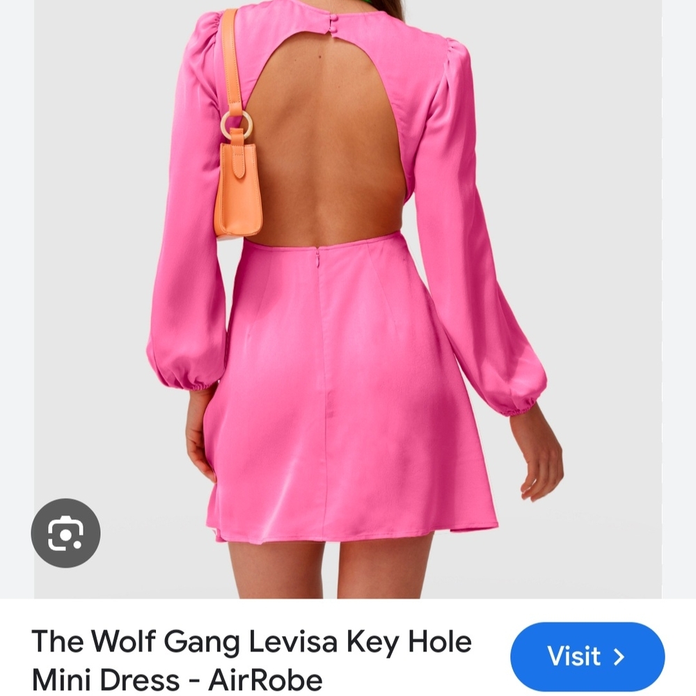 Pink Keyhole Mini Dress - Picture 2 of 6